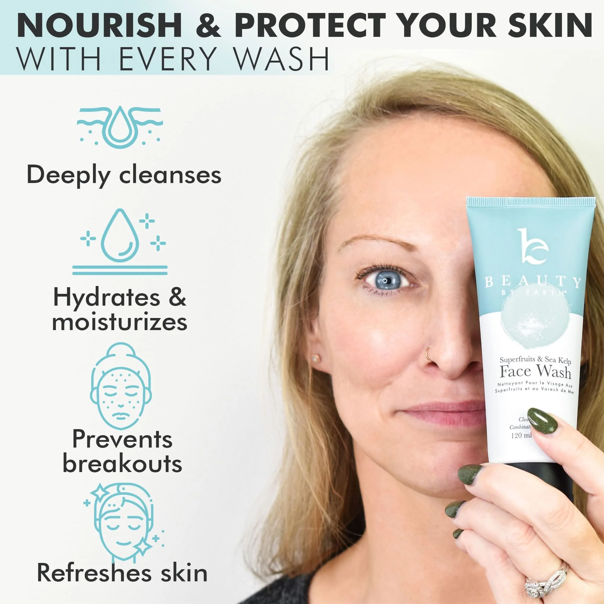 Face Wash Gel - with Super Fruits & Sea Kelp (Travel Size) - (FREE) - Image 9